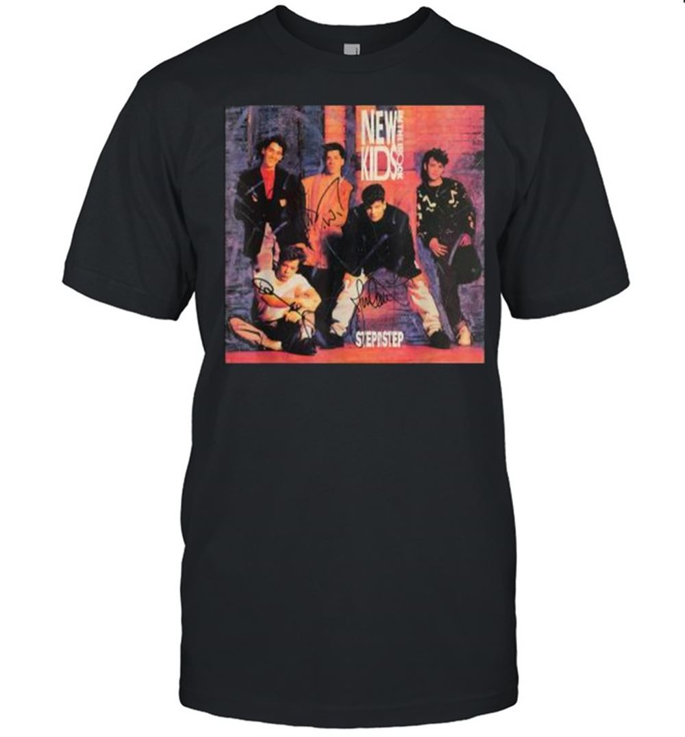 Special New Kids On The Block Step By Step Signatures Vintage T-shirt 