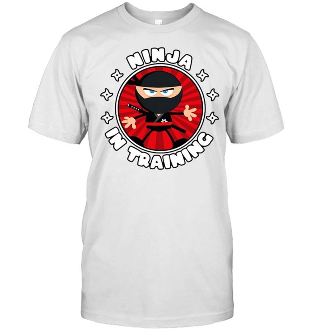 Great Ninja In Training For American Kids Warrior T-shirt 