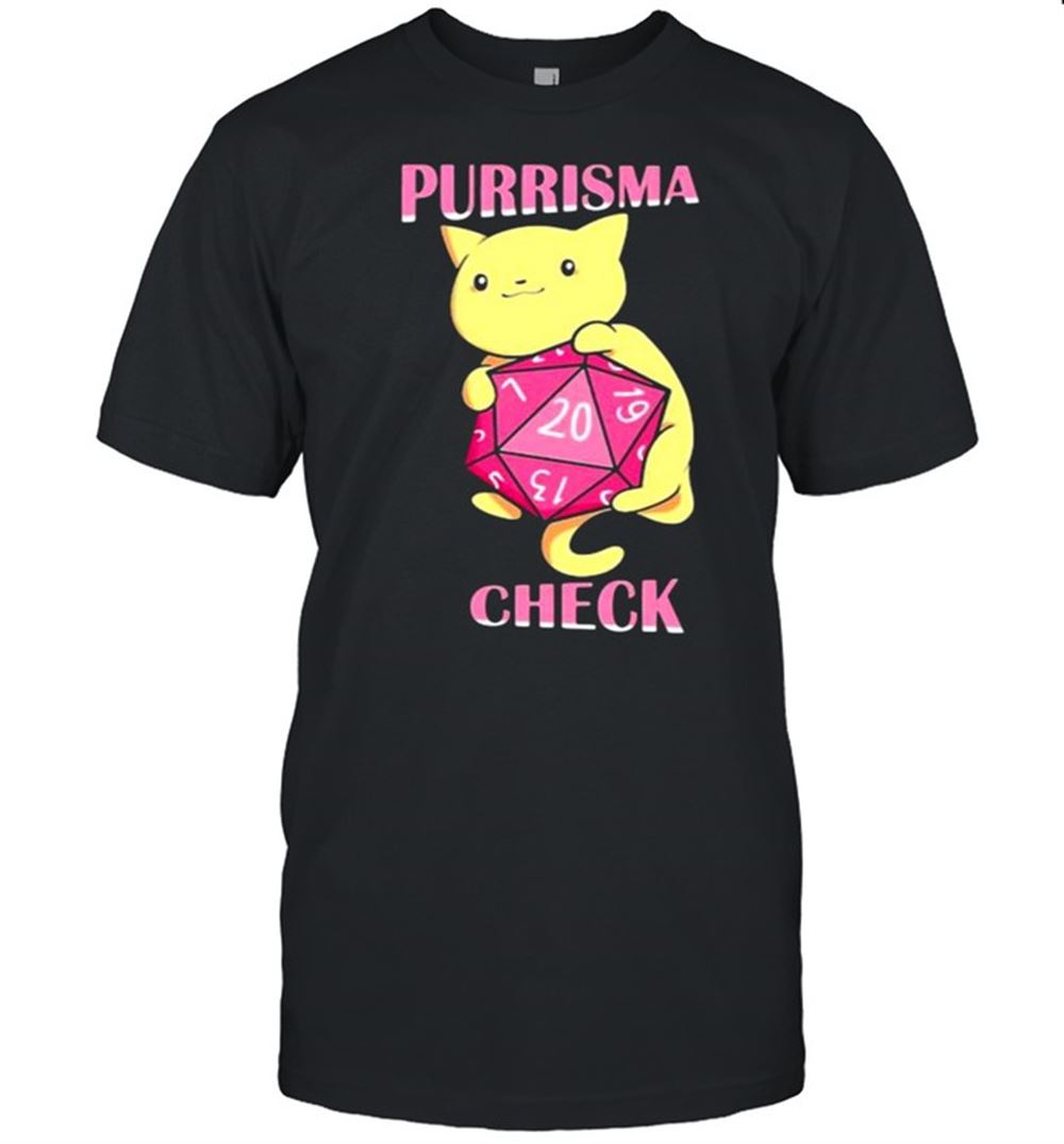 Limited Editon Purrisma Check Cat Dice Shirt 