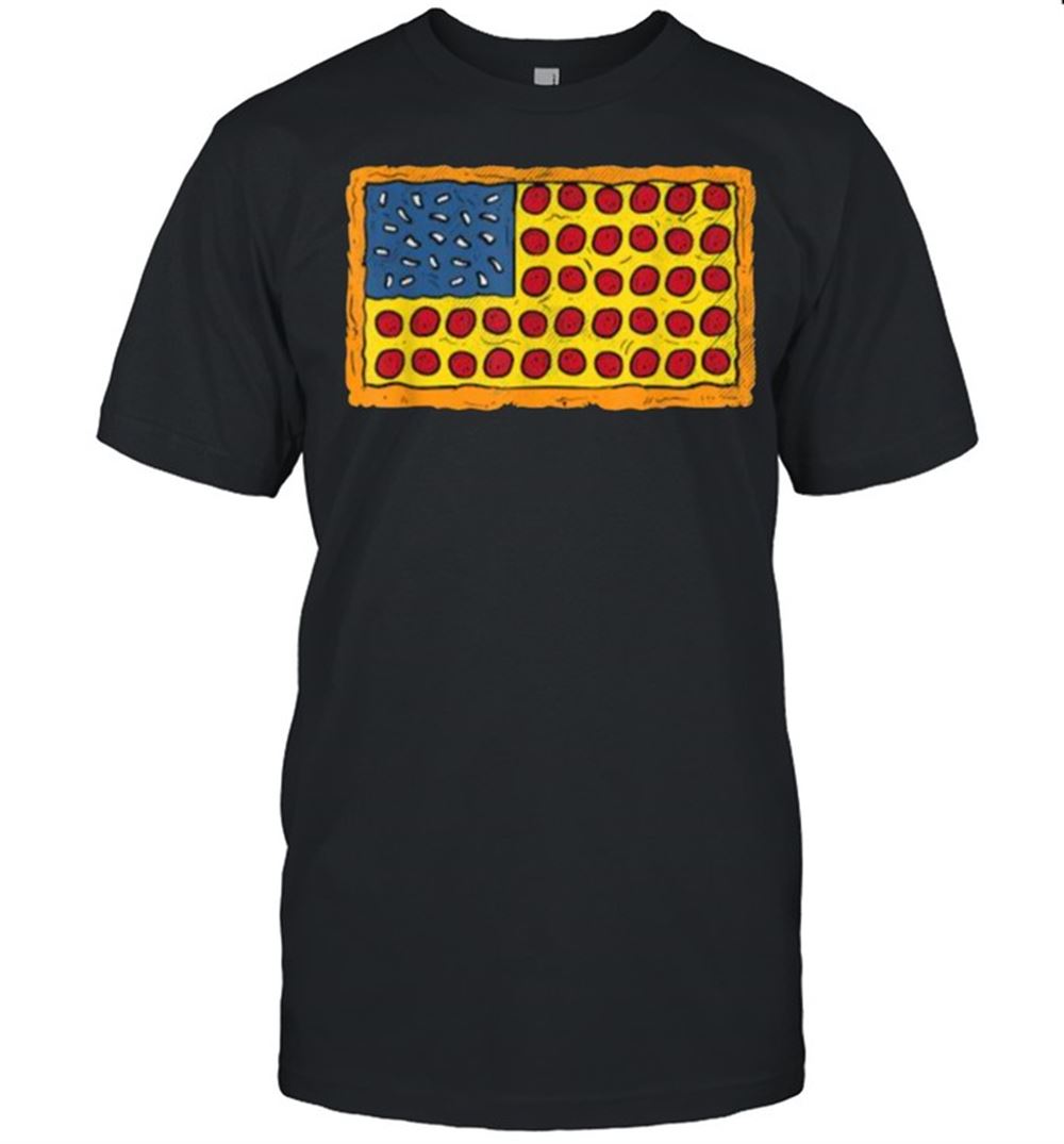 Awesome Usa Flag Pizza Party T-shirt 