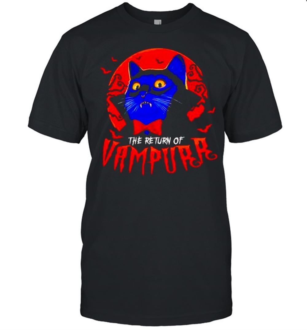 Great Vampire Cat The Return Vampurr Halloween Shirt 