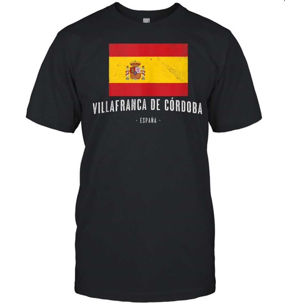 High Quality Villafranca De Córdoba Spain Es Flag City Bandera Ropa Shirt 