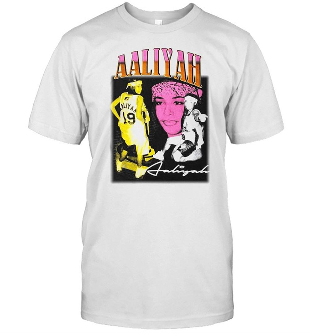 Awesome Vintage Aaliyah Basketball Shirt 