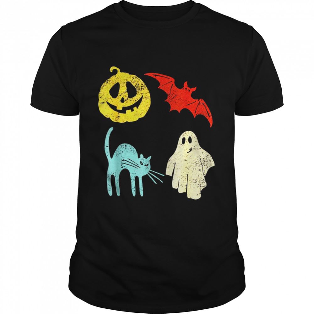 Gifts Vintage Halloween Icons Shirt 