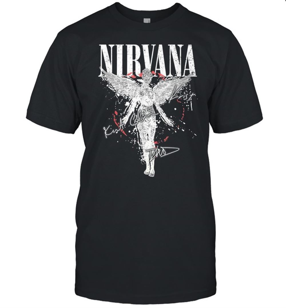 Awesome Vintage Nirvanas Angel Art Band Music Legend 80s 90s Shirt 