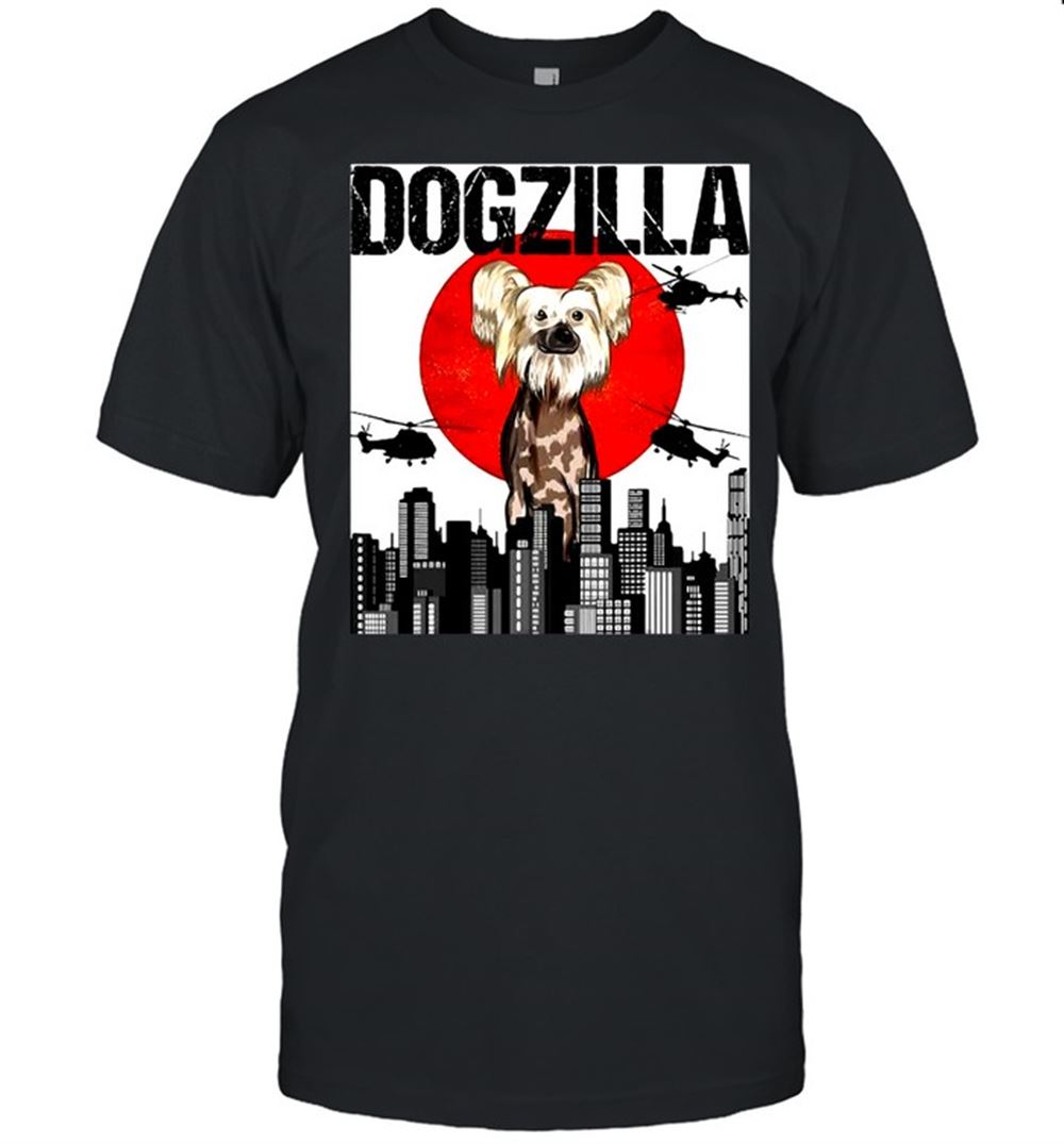 Special Japanese Dogzilla Chinese Crested Vintage T-shirt 