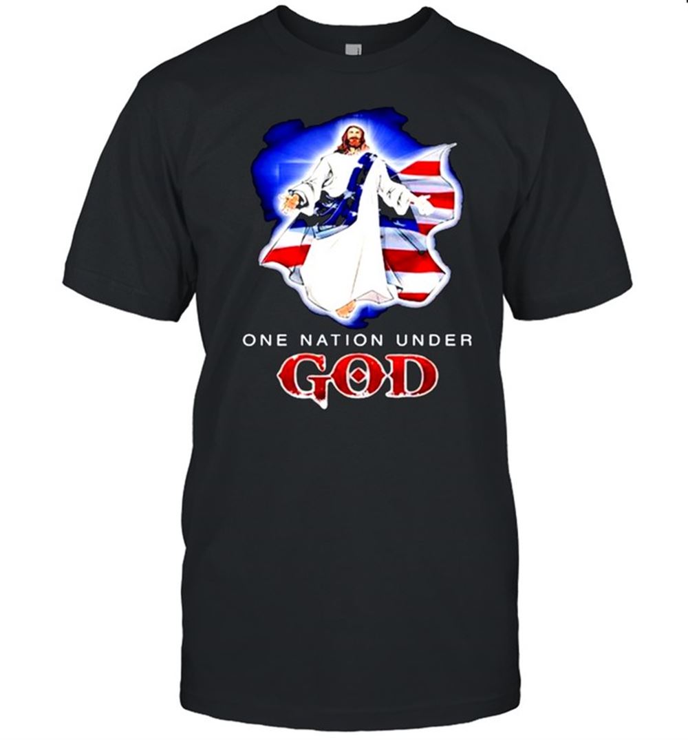 Promotions Jesus One Nation Under God Shirt 
