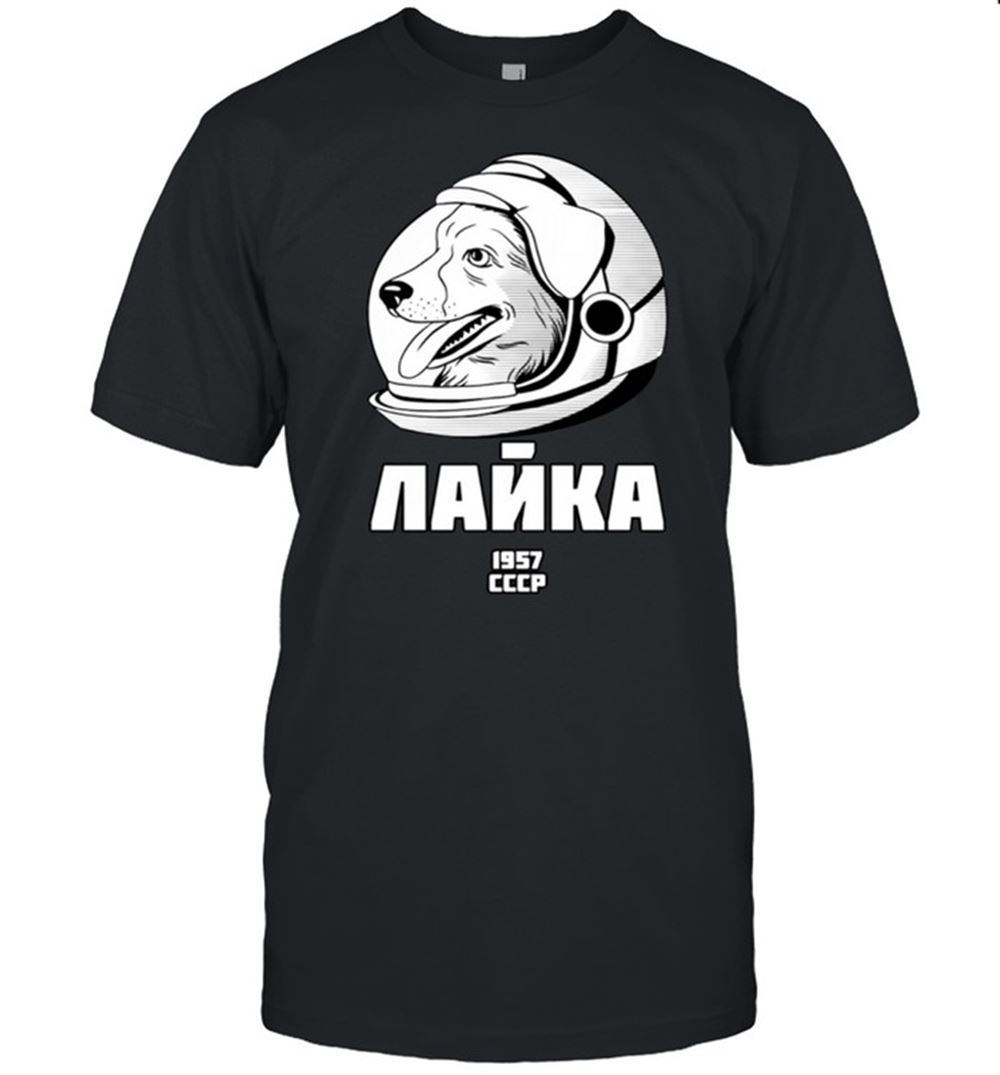 Promotions Laika 1957 Space Sputnik Mission Russian Dog Shirt 