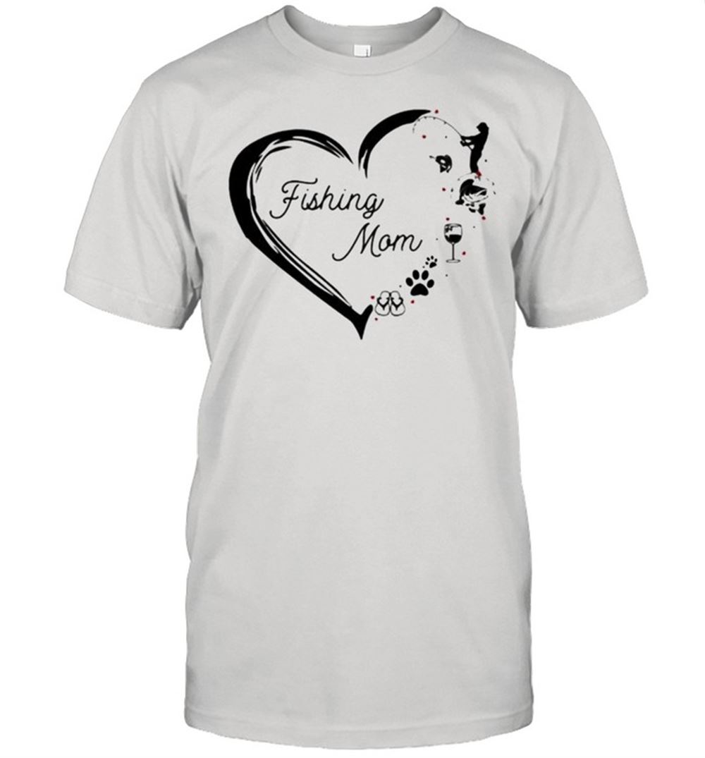 Special Love Fishing Mom Wine Dog Flip Flop Shirt 