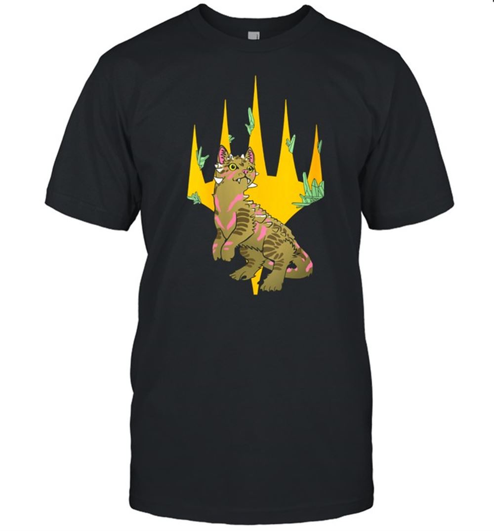 Limited Editon Magic The Gathering Dinosaur Cat Logo Shirt 
