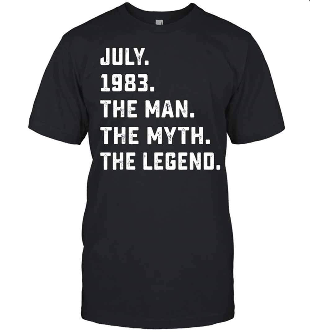 Special Man Myth Legend July 1983 38th Birthday 38 Years Old Shirt 