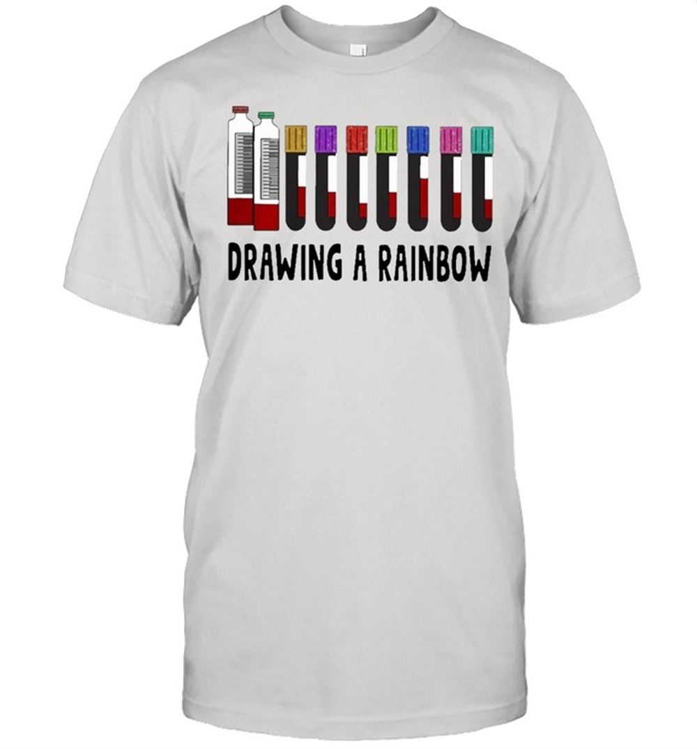 Attractive Med Tech Drawing A Rainbow Shirt 
