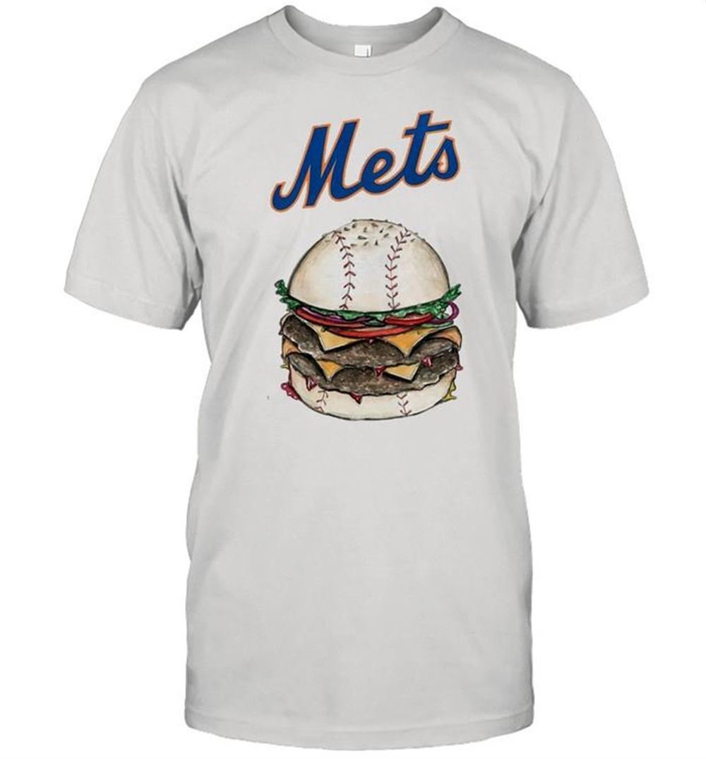 Gifts New York Mets Burger Baseball Shirt 