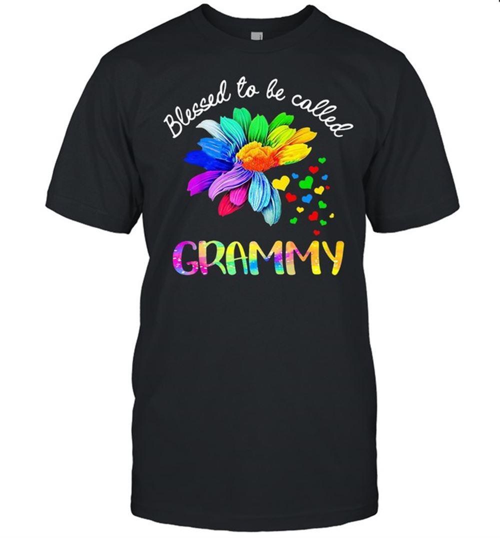 Great Sunflower Blessed To Be Called Grammy T-shirt 