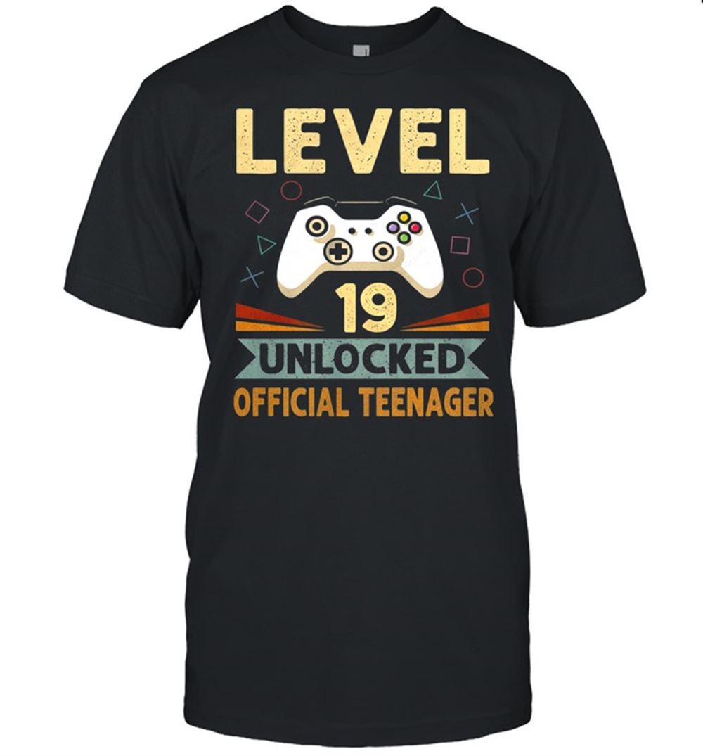 Promotions Video Game 19th Birthday 2002 Level 19 Unlocked Teenager Shirt 