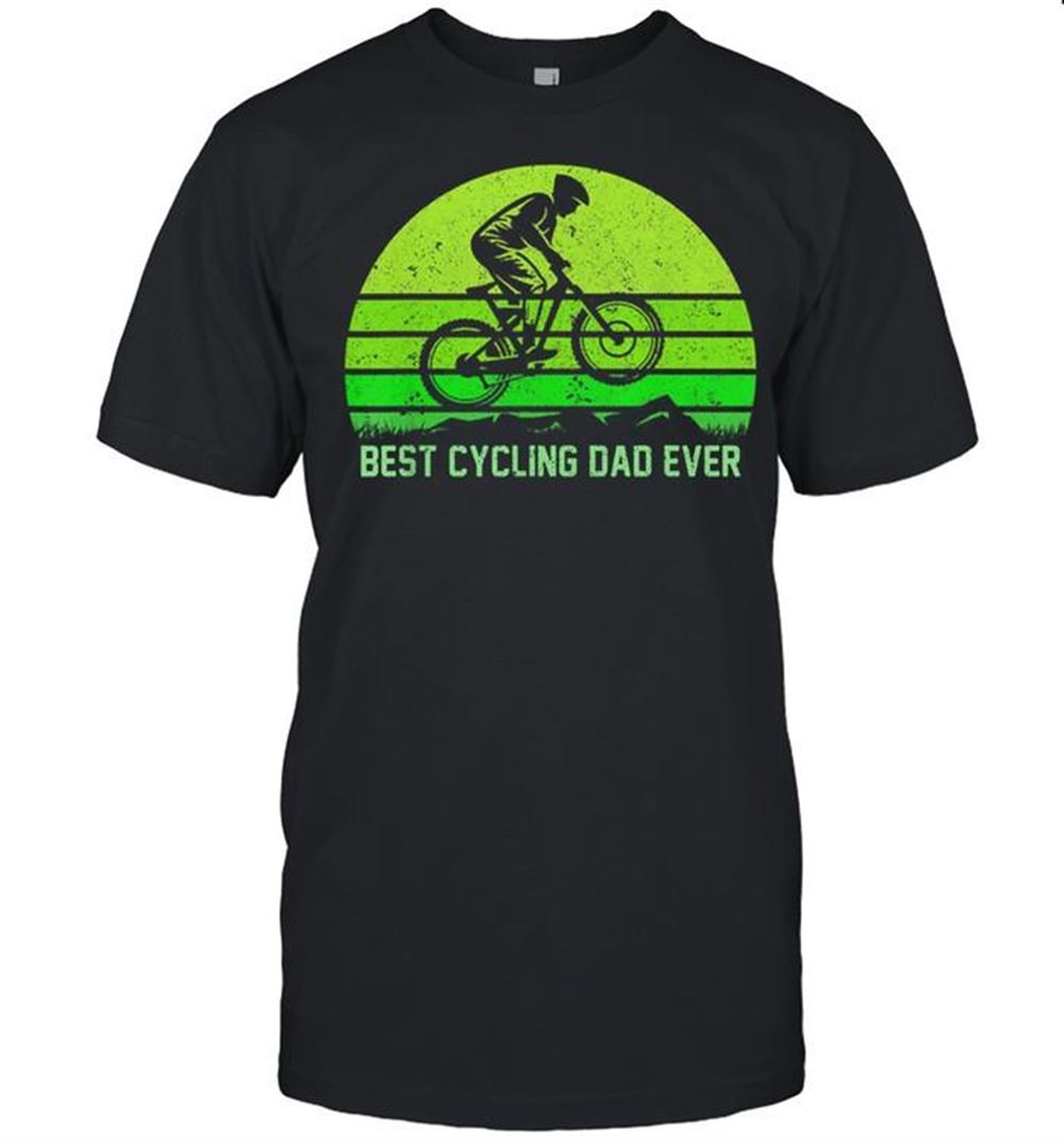 Special Vintage Retro Best Cycling Dad Ever Mountain Biking Shirt 