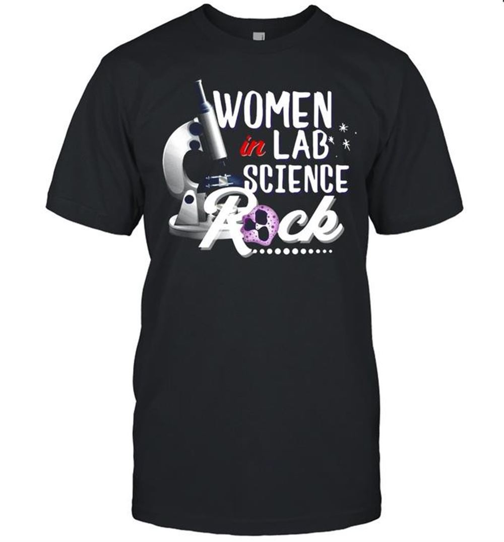 Best Women In Lab Science Rock T-shirt 