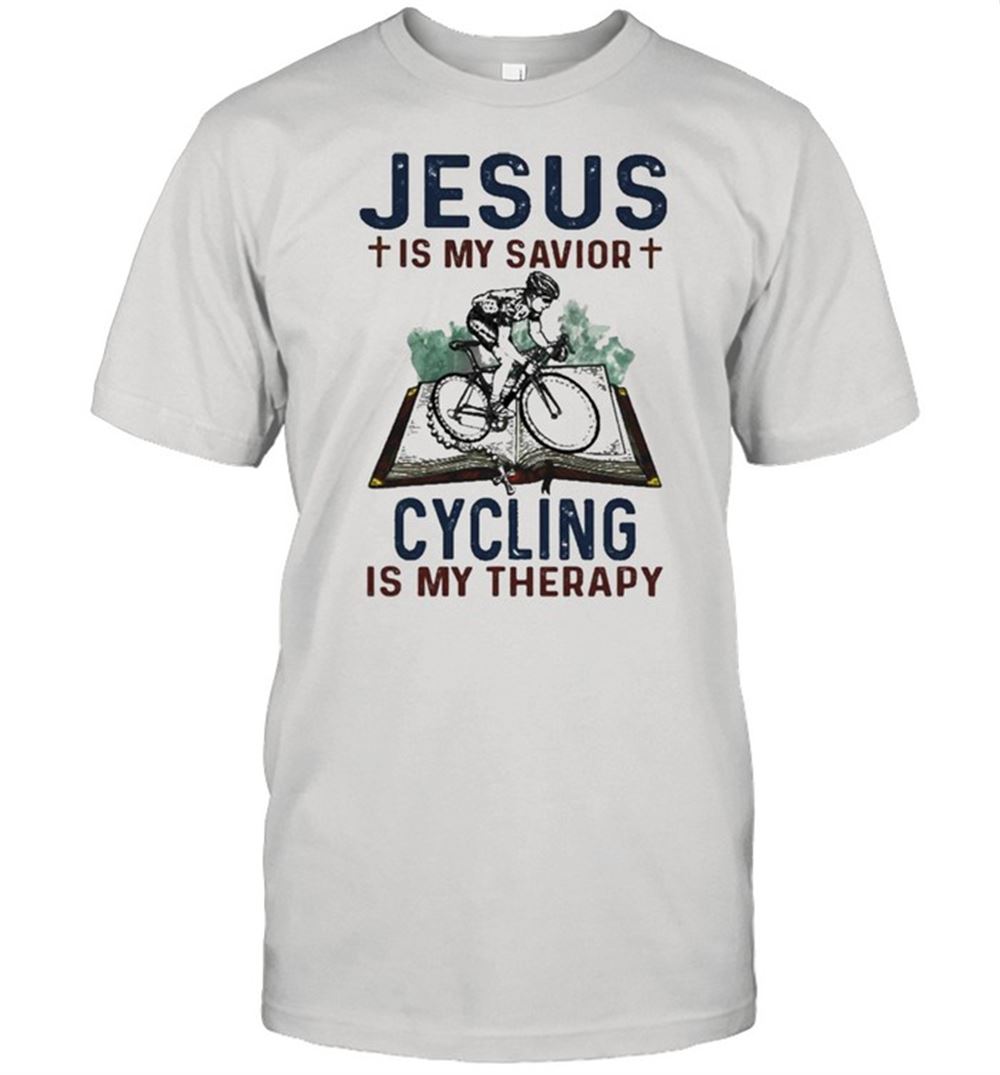 Special Jesus Is My Savior Cycling Is My Therapy 2021 Shirt 