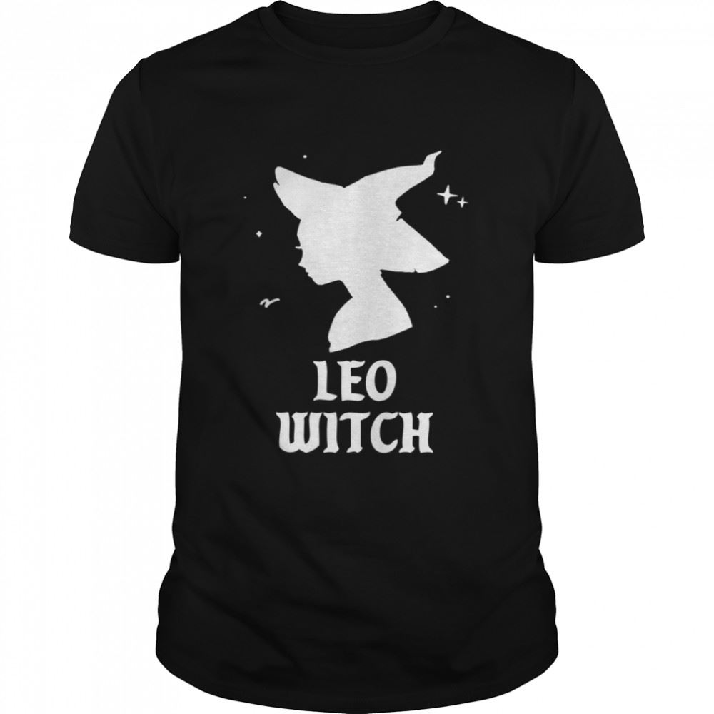 Interesting Leo Witch Spooky Vibes Goth Halloween Horoscope Shirt 