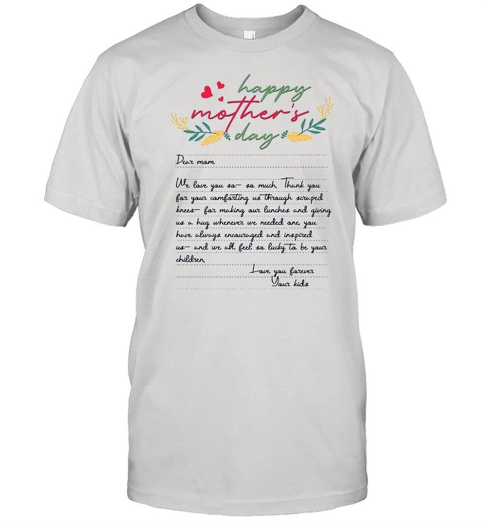 Special Letters From Mother Happy Mothers Day 2021 Shirt 
