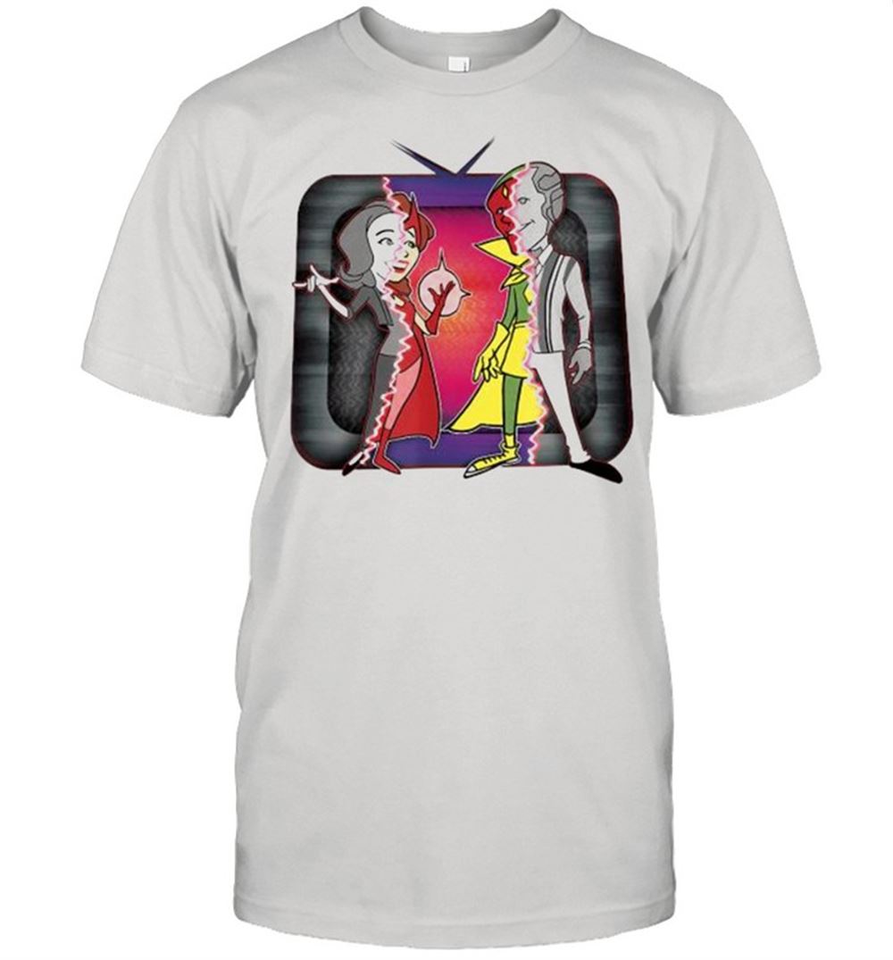 Happy Marvel Wandavision Halloween Retro Cartoon Glitch Shirt 