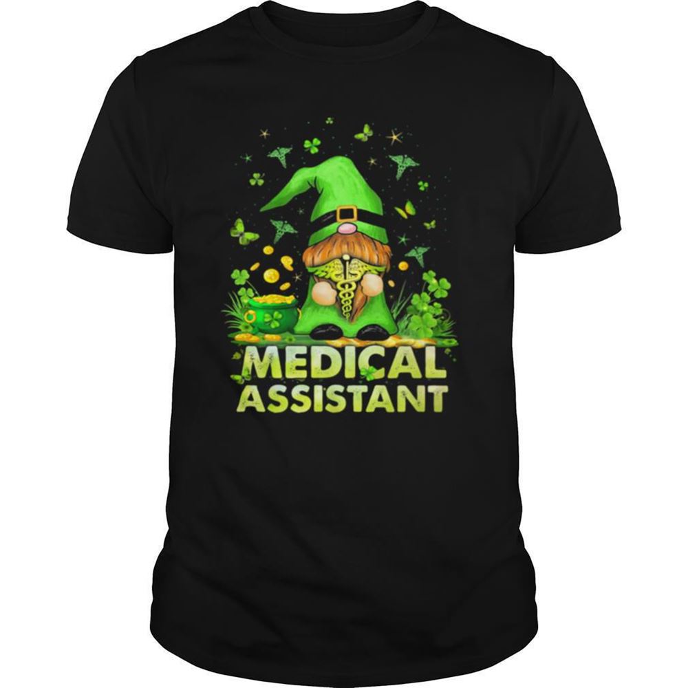 High Quality Medical Assistant Simple Emt With Gnome Patricks Day Shirt 