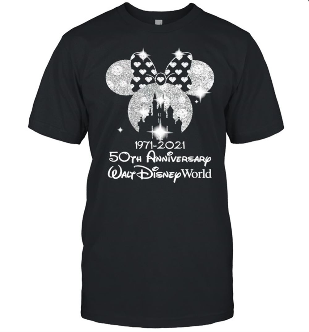 Attractive Minnie Mouse 1971 2021 50th Anniversary Walt Disney World Shirt 