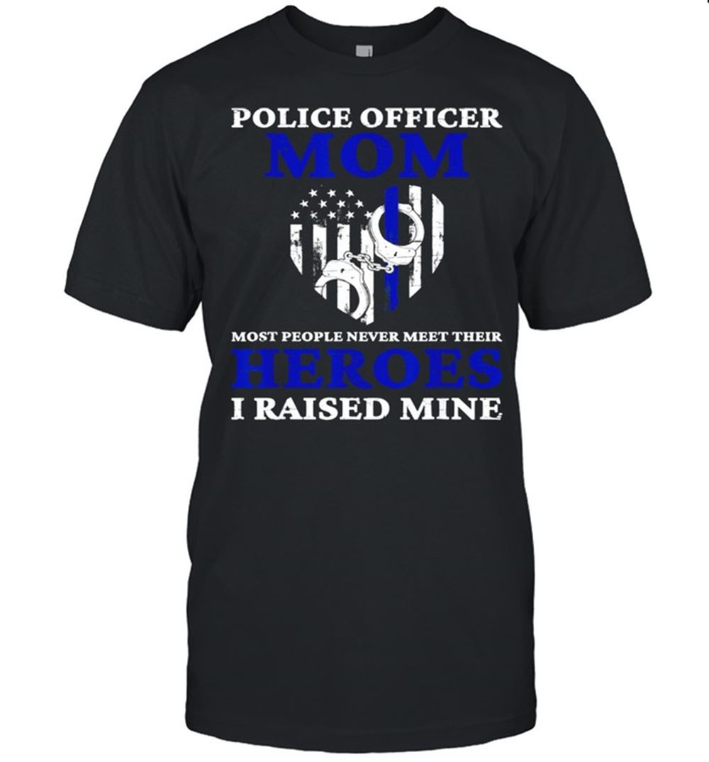Limited Editon Police Officer Mom Blue Line Police Shirt 