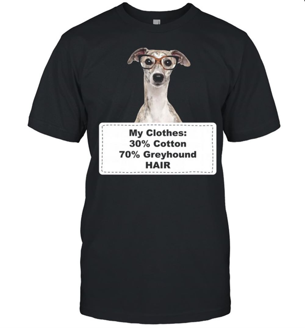 Best Shedding Dog Greyhound W Glasses Shirt 