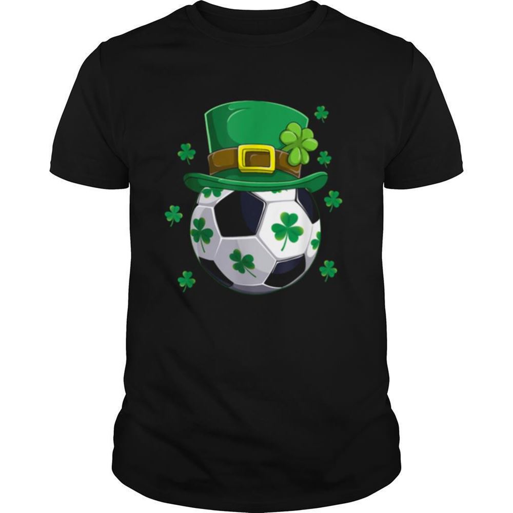 Attractive Soccer St Patricks Day Leprechaun Shamrock Boys Shirt 