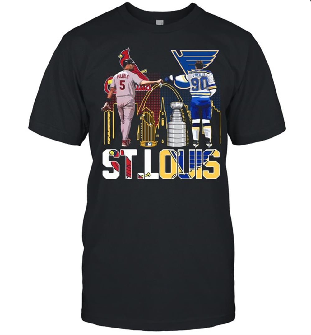 Special St Louis St Louis Cardinals Albert Pujols St Louis Blues Ryan Oreilly Shirt 