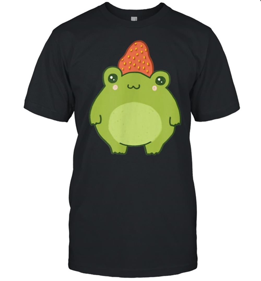 High Quality Strawberry Frog Pastel Kawaii Cottagecore Aesthetic Shirt 