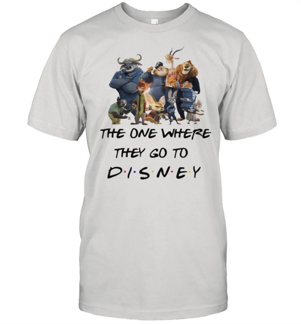Special The One Where They Go To Disney Zootopia Movie Shirt 