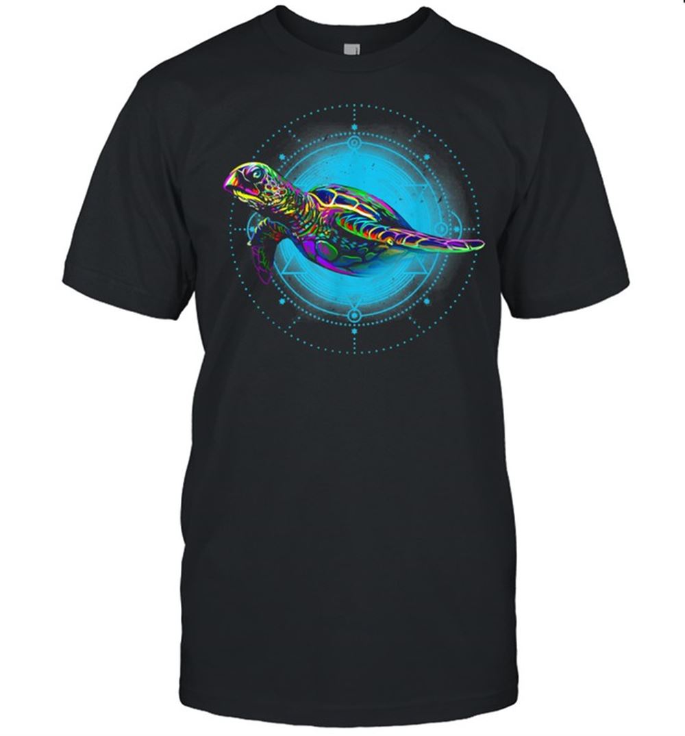 Great Turtle Art Colorful Sea Reptile Nature Shirt 