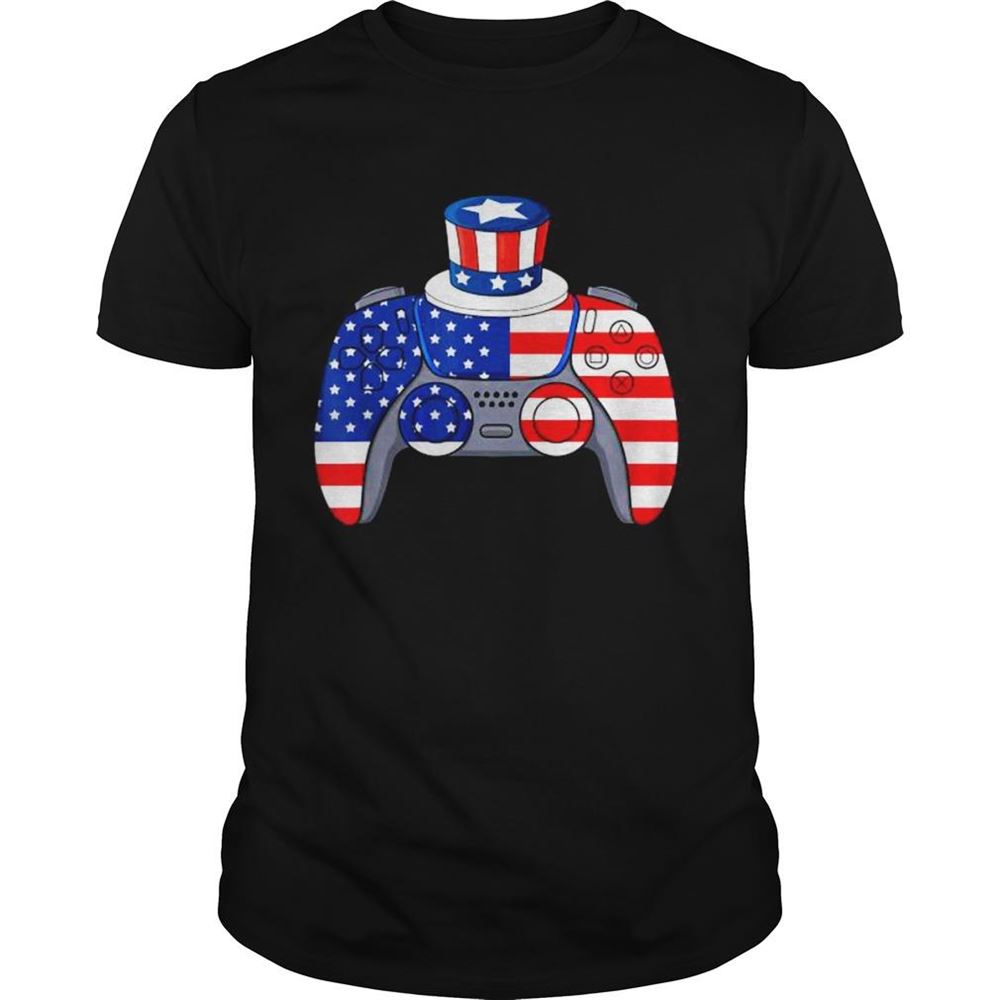 Promotions Video Game 4th Of July Gaming American Flag Shirt 