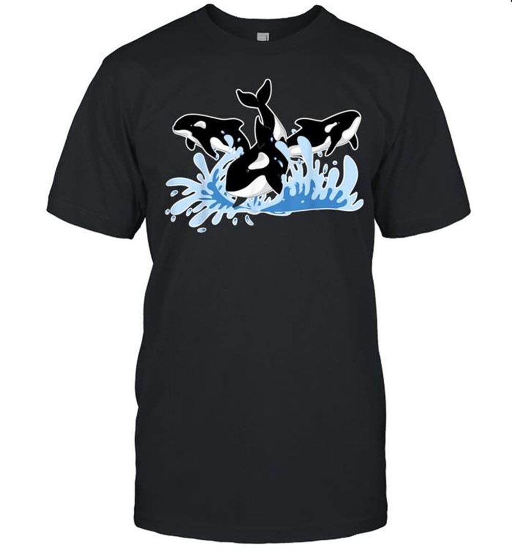 Happy Waves Aquarist Ocean Animal Orcas Sea Whale Orca Shirt 