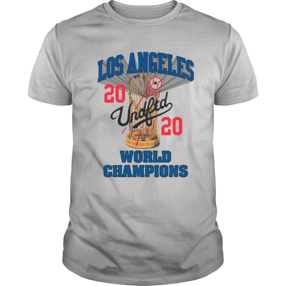 Amazing Los Angeles Dodgers Undefeated 2020 World Championship Dodgers National League Champions 2020 Blue Shirt 