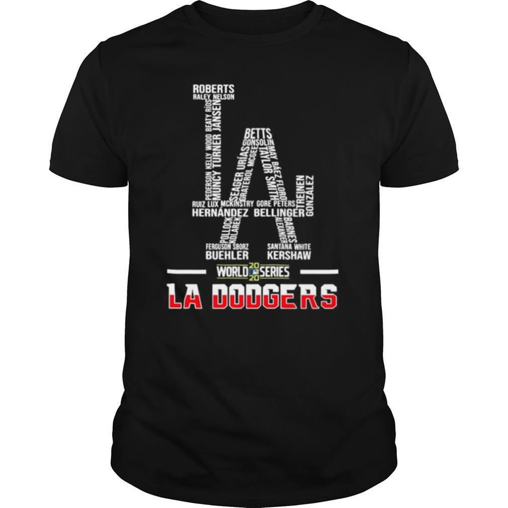 Great Los Angeles Dodgers World Series 2020 Name Player Shirt 