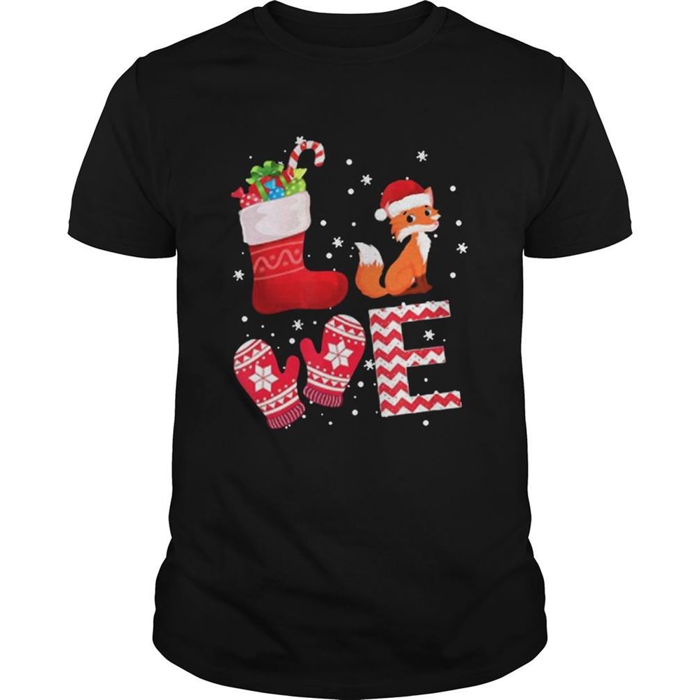 Special Love Fox Santa Ugly Christmas Shirt 