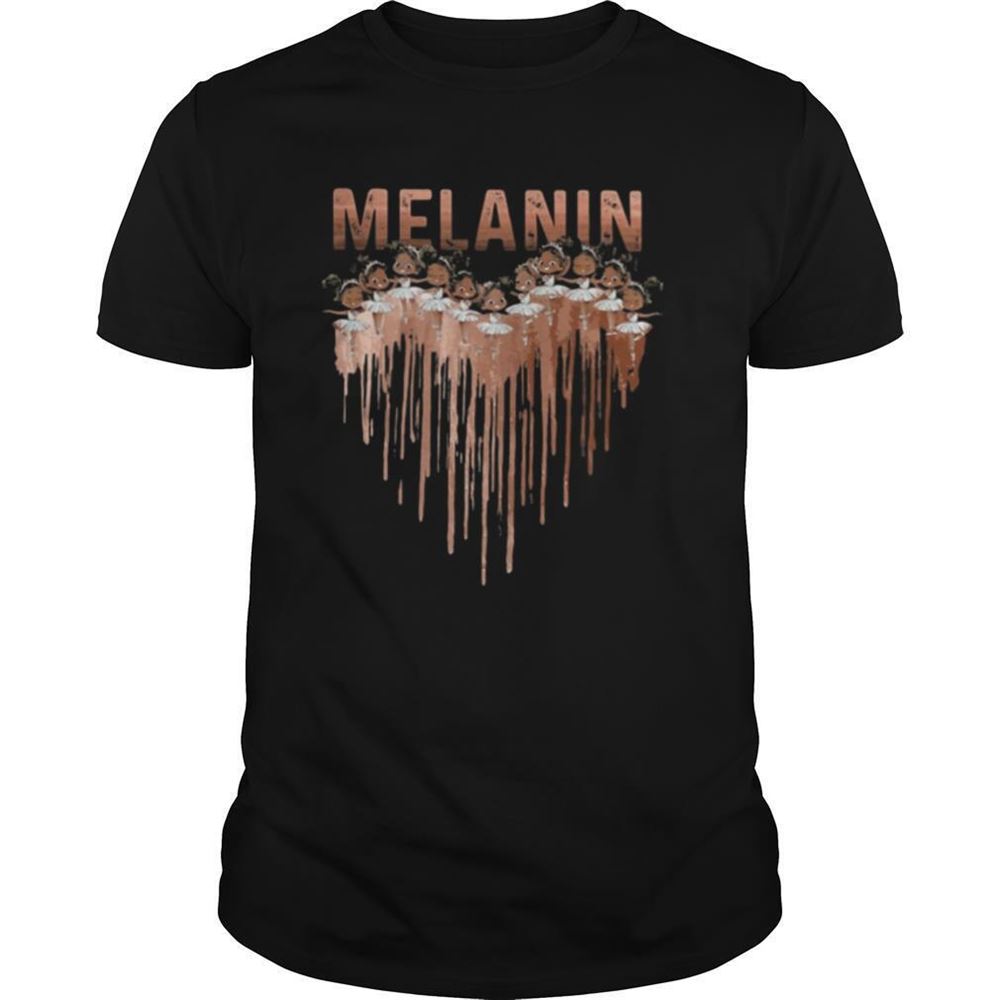 Interesting Melanin Black Girl Ballet Heart Shirt 
