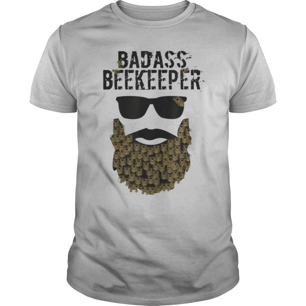 Limited Editon Mens Funny Beard Beekeeper Beekeeping Shirt 