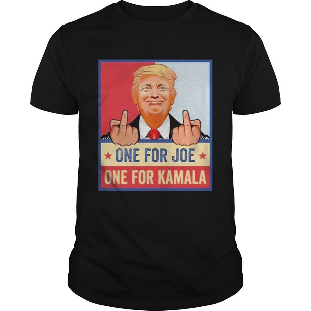 Limited Editon Middle Finger Fuck Biden Fuck Kamala Harris Pro Trump President Print On Back Shirt 