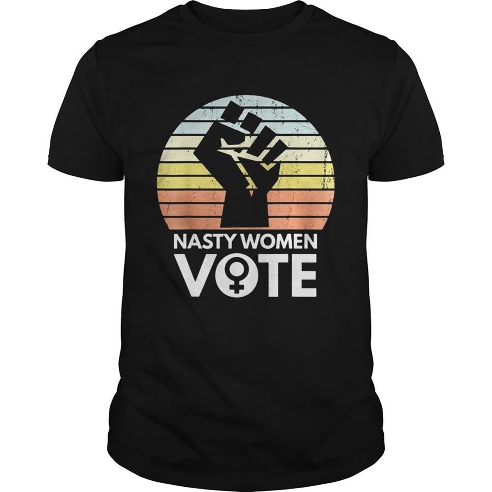 Great Nasty Women Vote Biden Harris 2020 Black Lives Matter Vintage Retro Shirt 