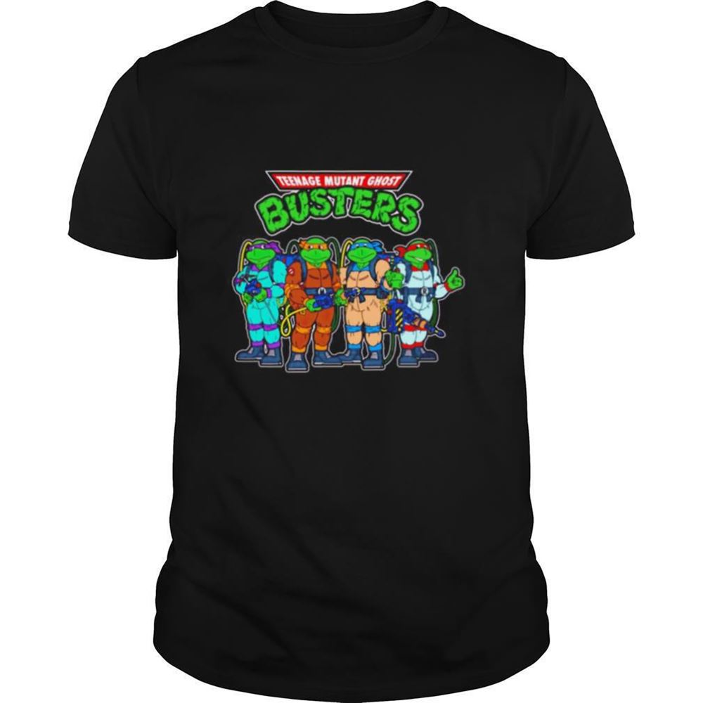 Attractive Ninja Turtles Teenage Mutant Ghost Busters Shirt 