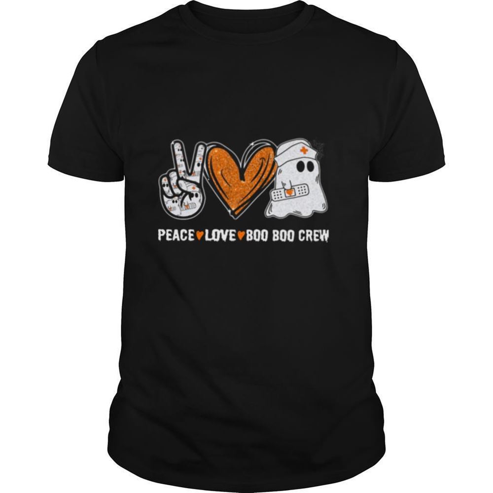 Special Peace Love Boo Boo Crew Ghost Nurse Halloween Shirt 