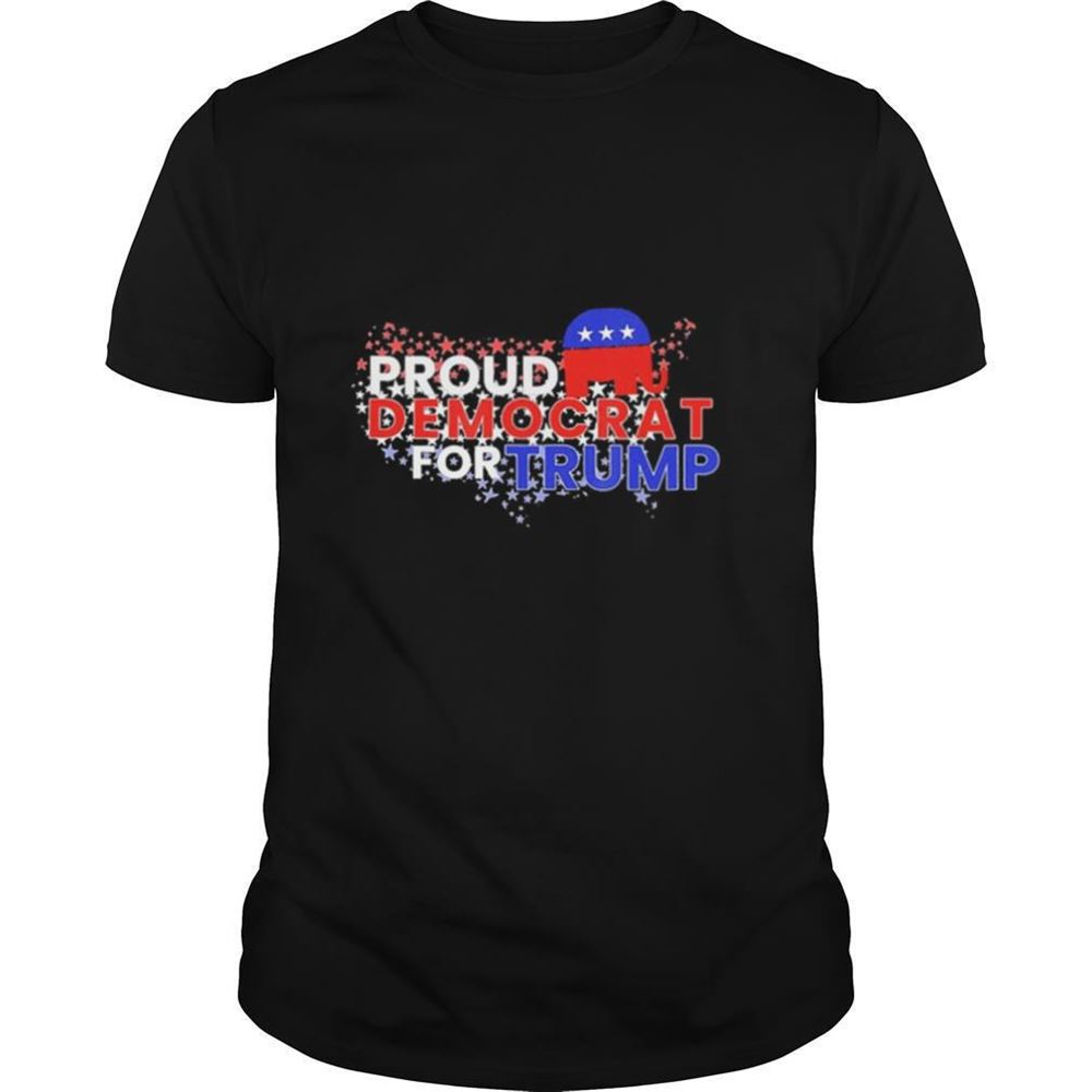 High Quality Proud Democrats For Trump Flag Us Shirt 