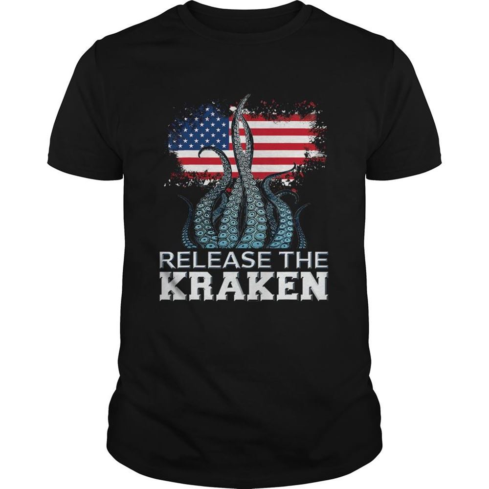 Interesting Release The Kraken American Edition Flag Shirt 