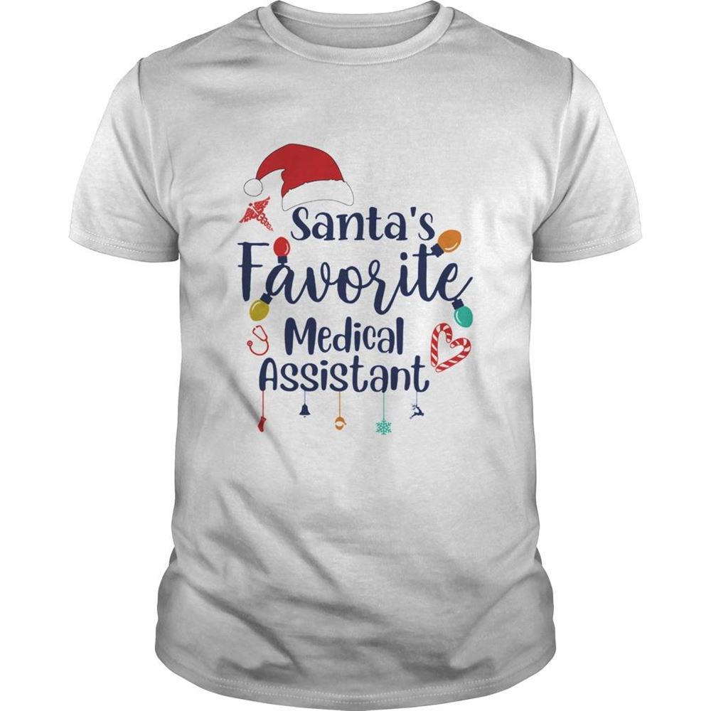 Great Santas Favorite Medical Assistant Merru Christmas Shirt 
