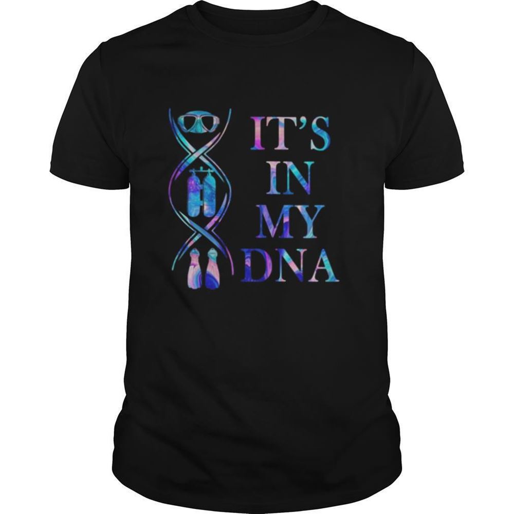 Great Scuba Diving Its In My Dna Hologram Shirt 