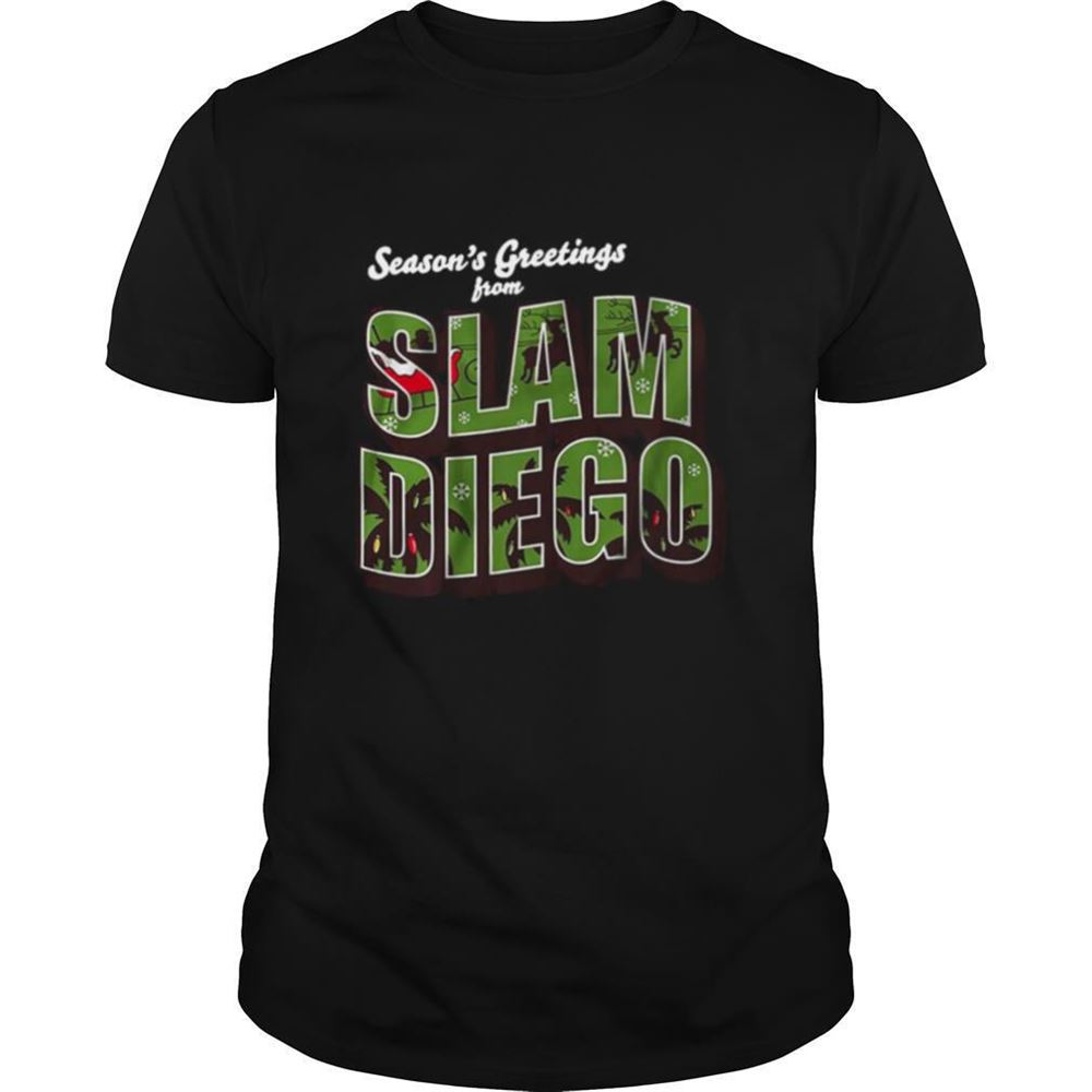 Interesting Seasons Greetings From Slam Diego Official Christmas Shirt Copy 
